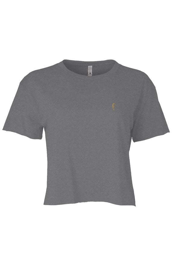 Seahorse Festival Womens grey Cali Crop