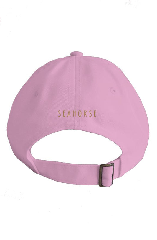 Seahorse soft pink cap