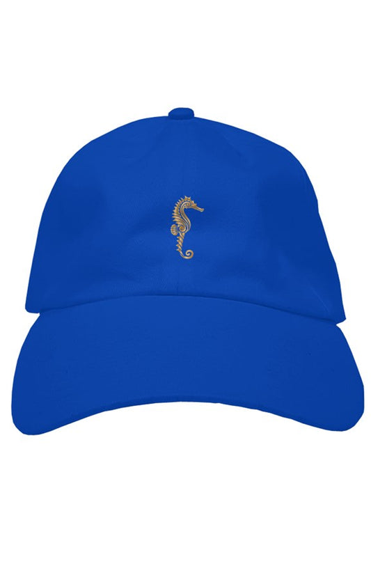 Seahorse soft royal blue cap