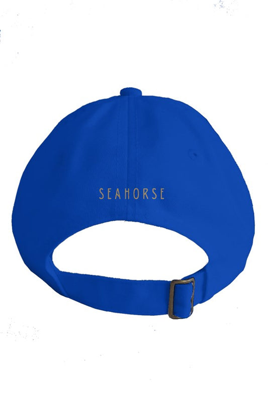 Seahorse soft royal blue cap