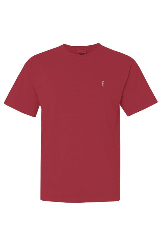Seahorse mens classic tshirt-red