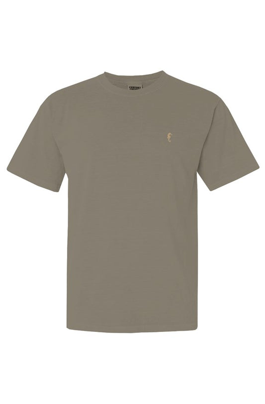 Seahorse mens classic tshirt-khaki