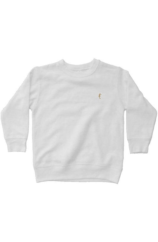 Seahorse kids fleece sweatshirt-white