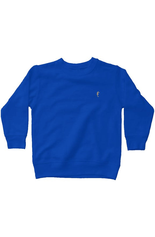 Seahorse kids fleece sweatshirt-royal blue