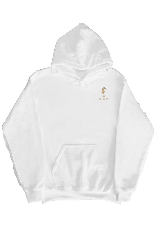 Seahorse pullover hoody-white