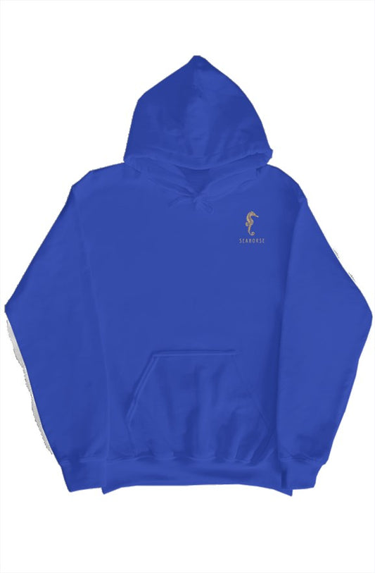 Seahorse pullover hoody-royal blue