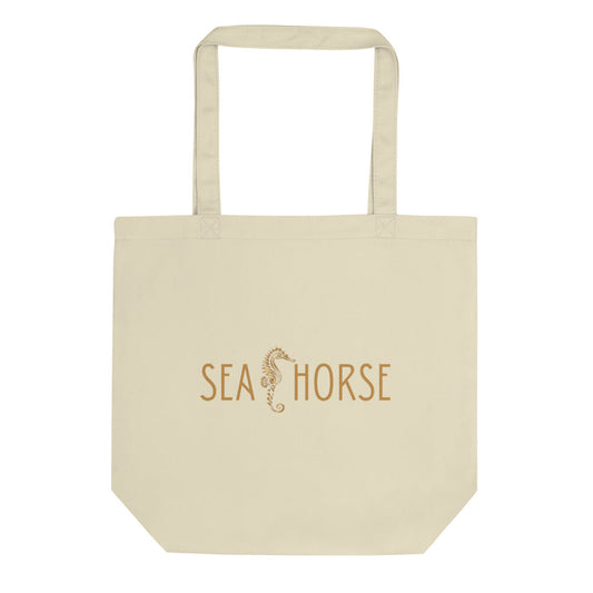 Seahorse Eco Tote Bag-oyster
