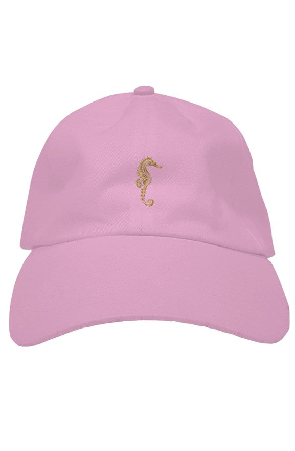 Seahorse soft pink cap