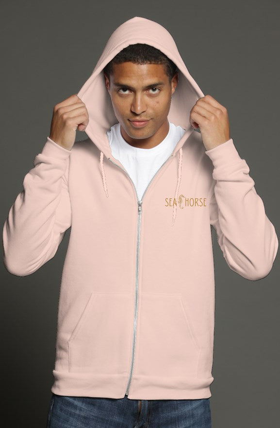 Seahorse Men’s zip hoody-pink