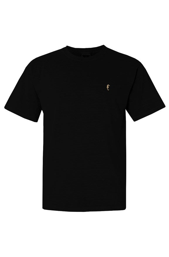 Seahorse mens classic tshirt-black