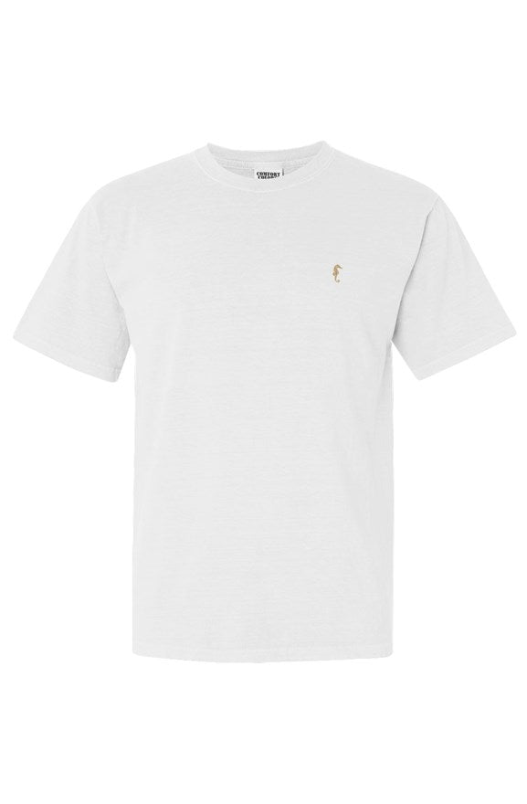 Seahorse mens classic tshirt-white