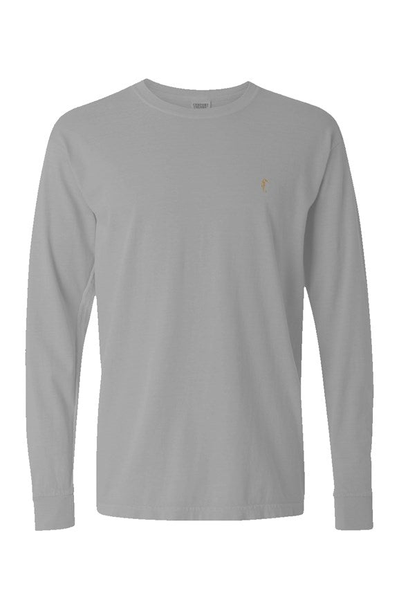 Seahorse mens Long Sleeve T Shirt-Grey