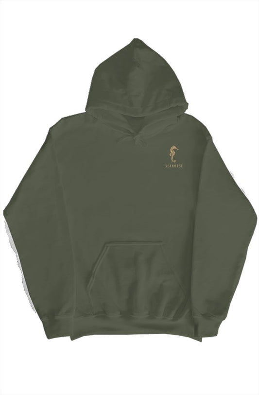 Seahorse pullover hoody-green